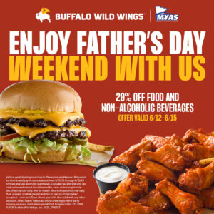 Buffalo Wild Wings Father's Day Weekend